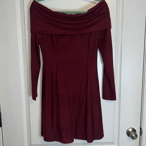 Off the Shoulder long sleeve dress